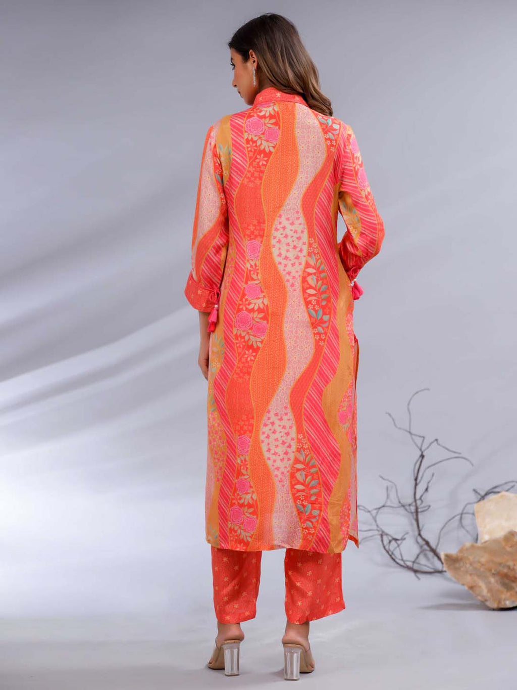 Printed Muslin Kurta With Pants