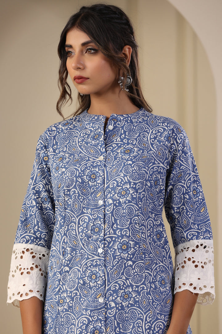 Floral Printed Cotton Kurta