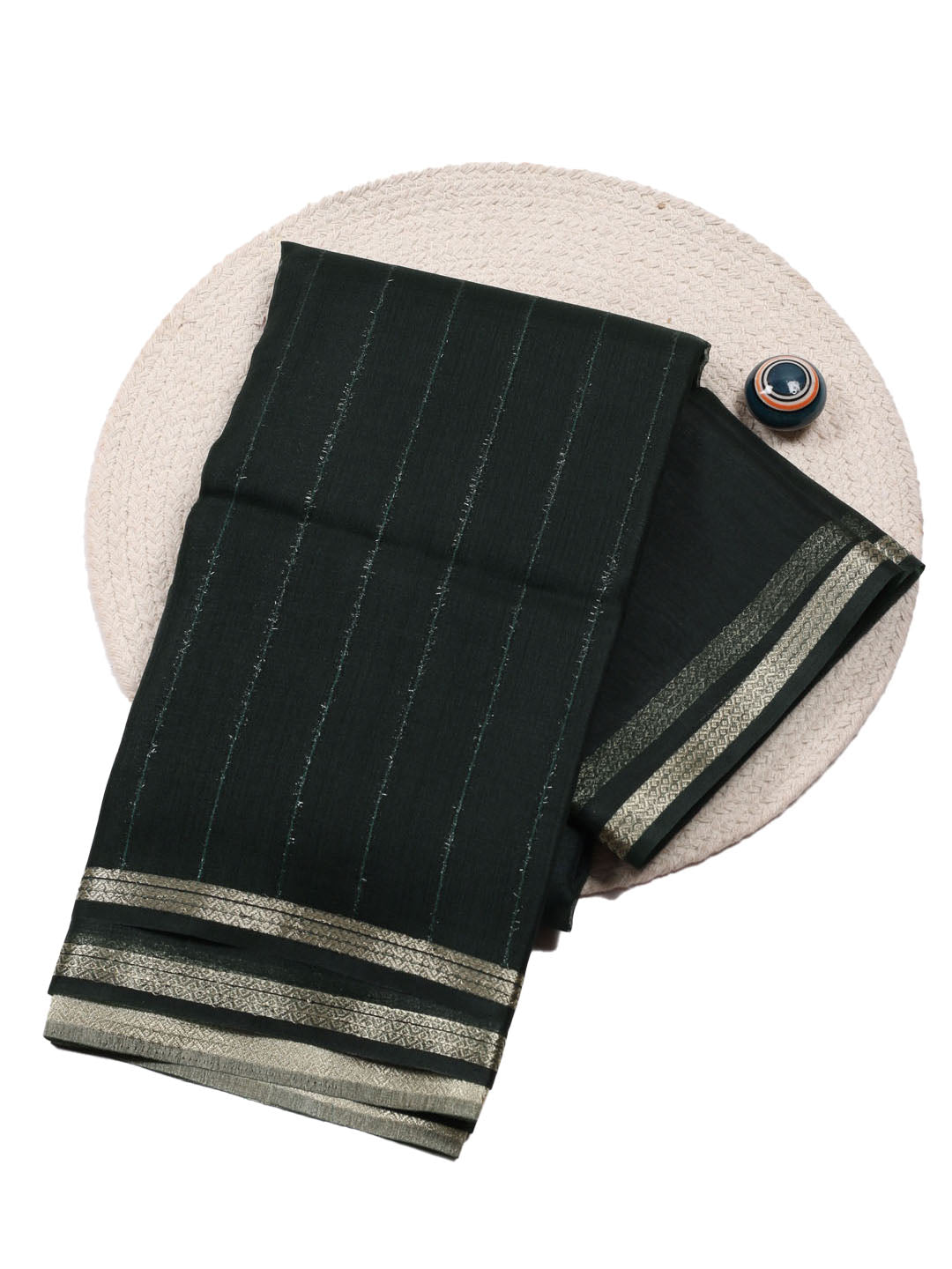 Plain Zari Border Organza Saree
