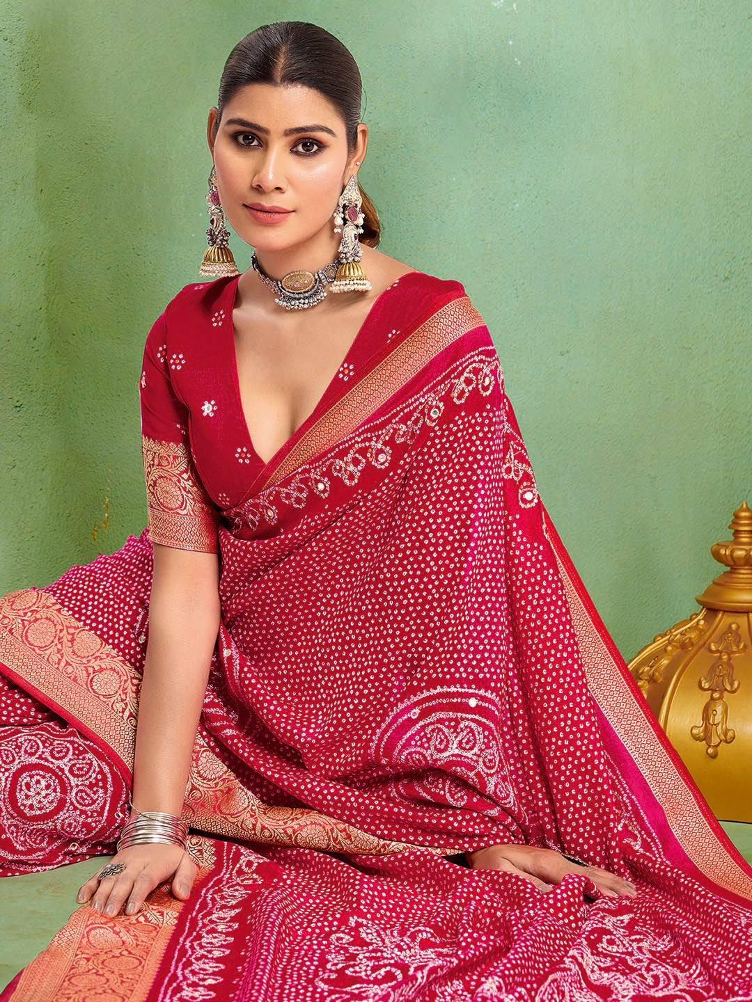Digital Printed Art Silk Saree