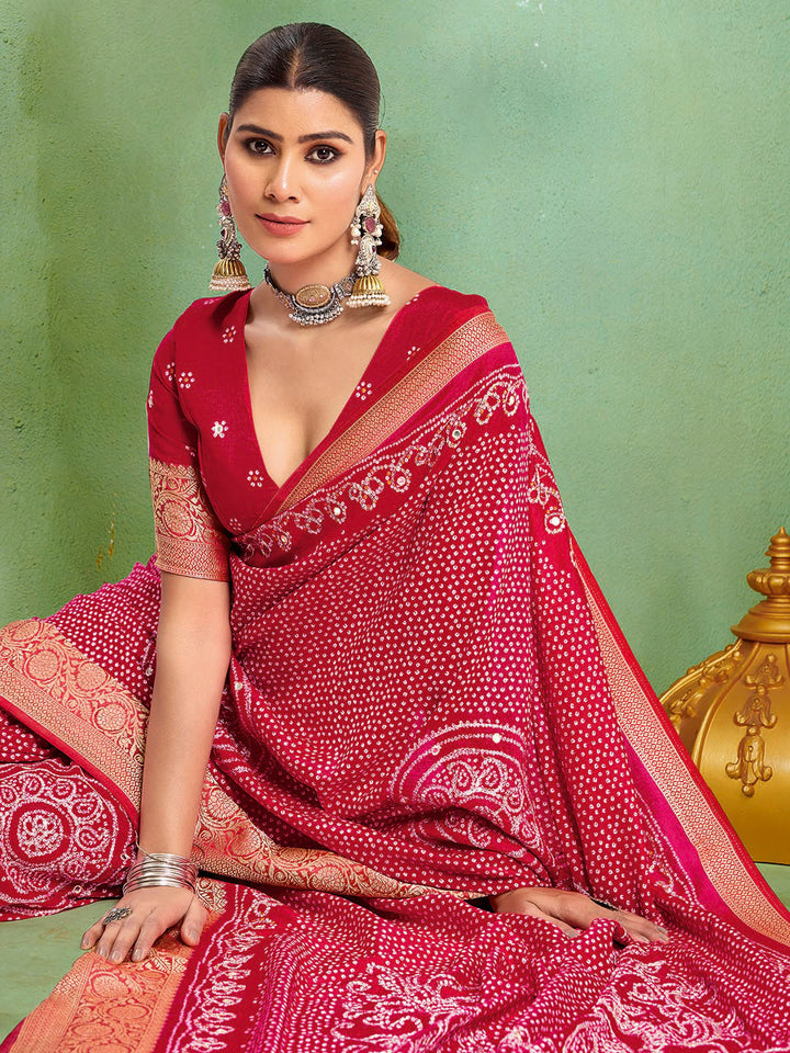 Digital Printed Art Silk Saree