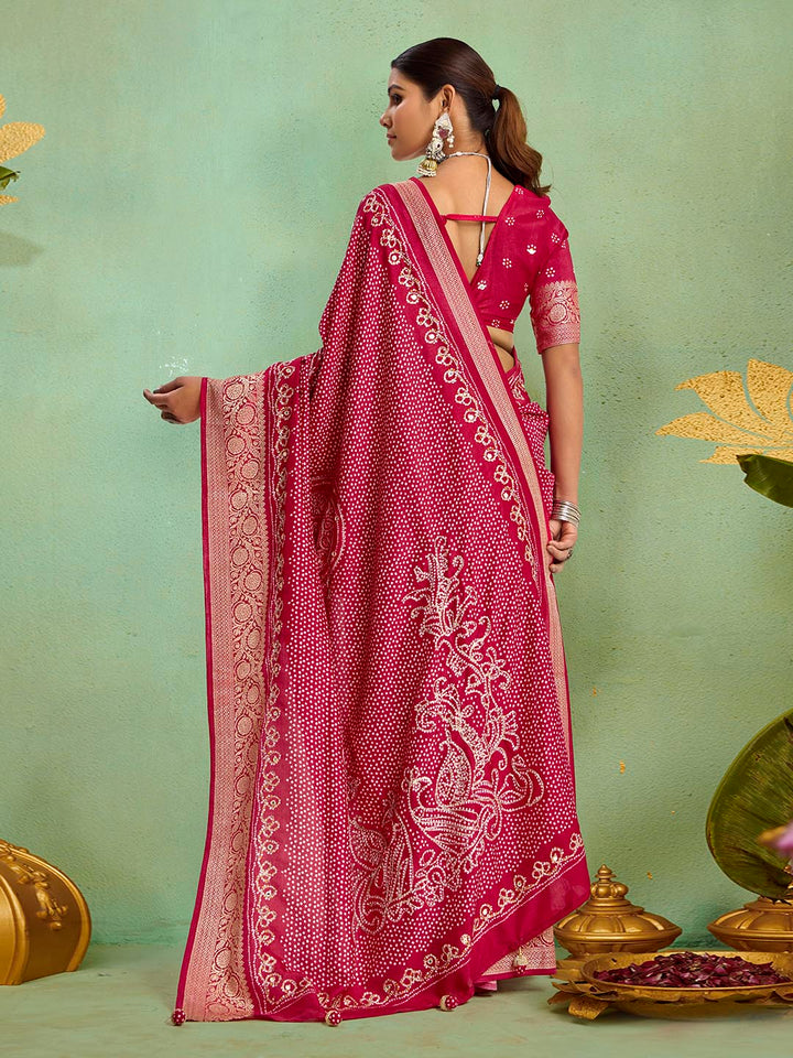 Digital Printed Art Silk Saree