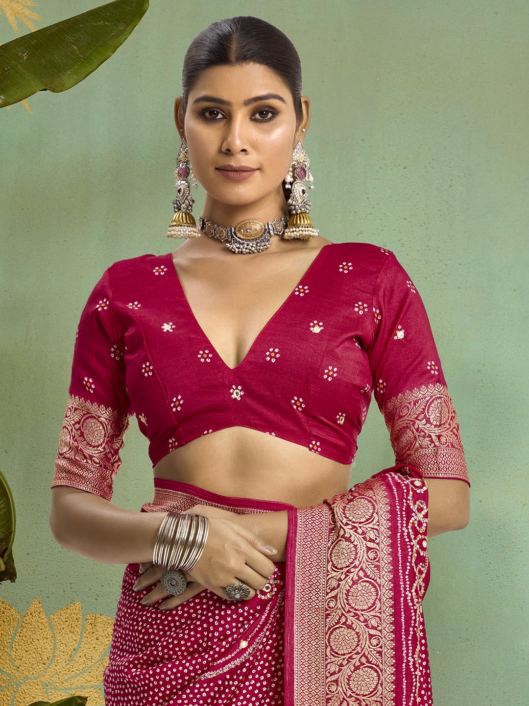 Digital Printed Art Silk Saree