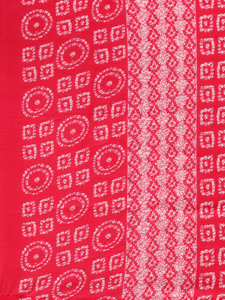Printed Cotton Blend Kurta With Pants &amp; Dupatta