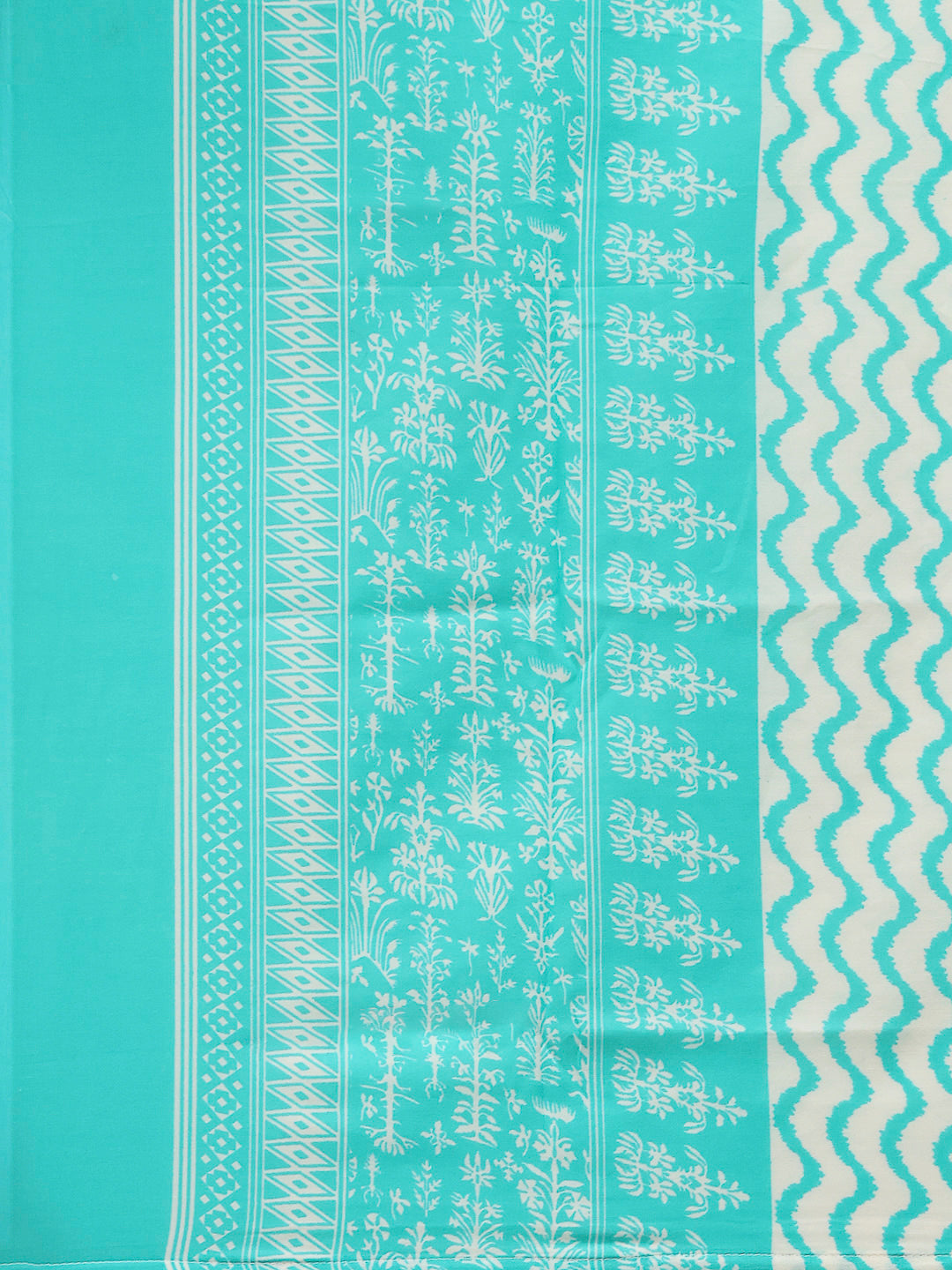 Printed Cotton Blend Kurta With Pants &amp; Dupatta