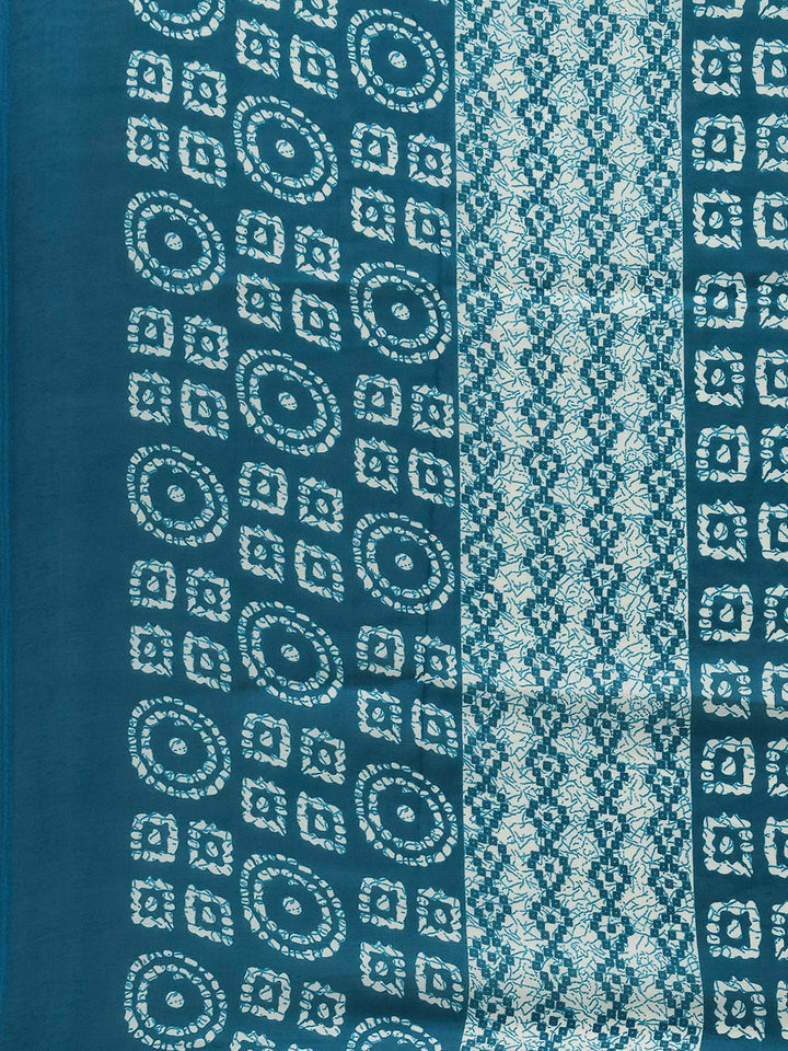 Printed Cotton Blend Kurta With Pants &amp; Dupatta