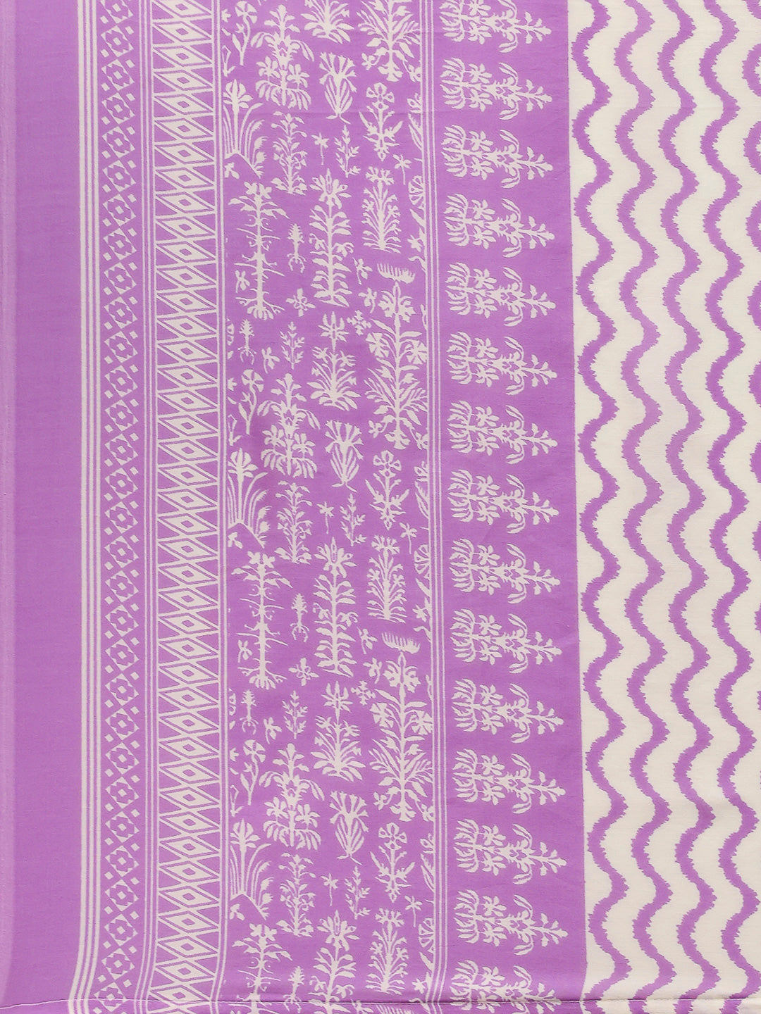 Printed Cotton Blend Kurta With Pants &amp; Dupatta