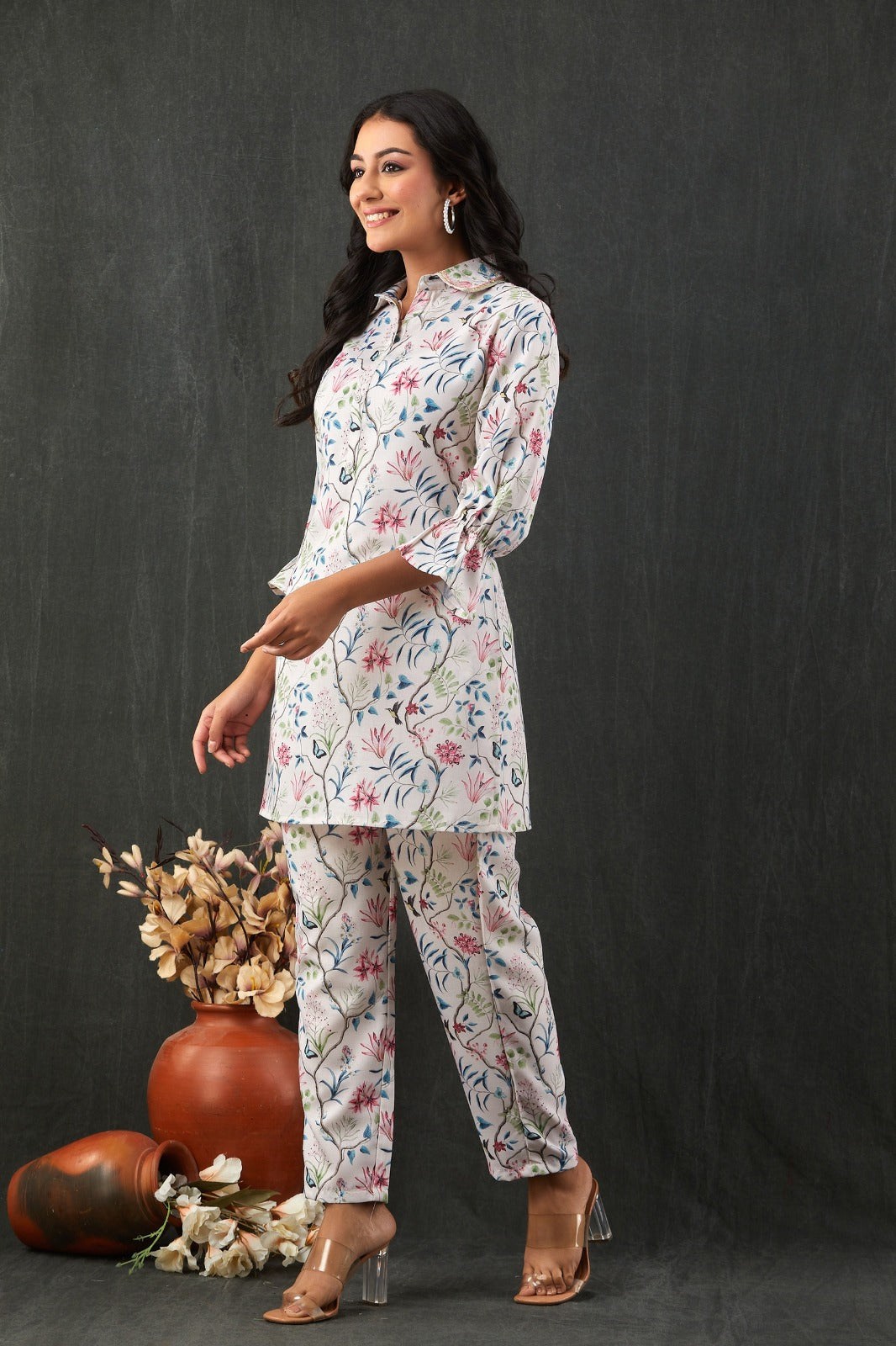 Printed Cotton Kurti With Pants