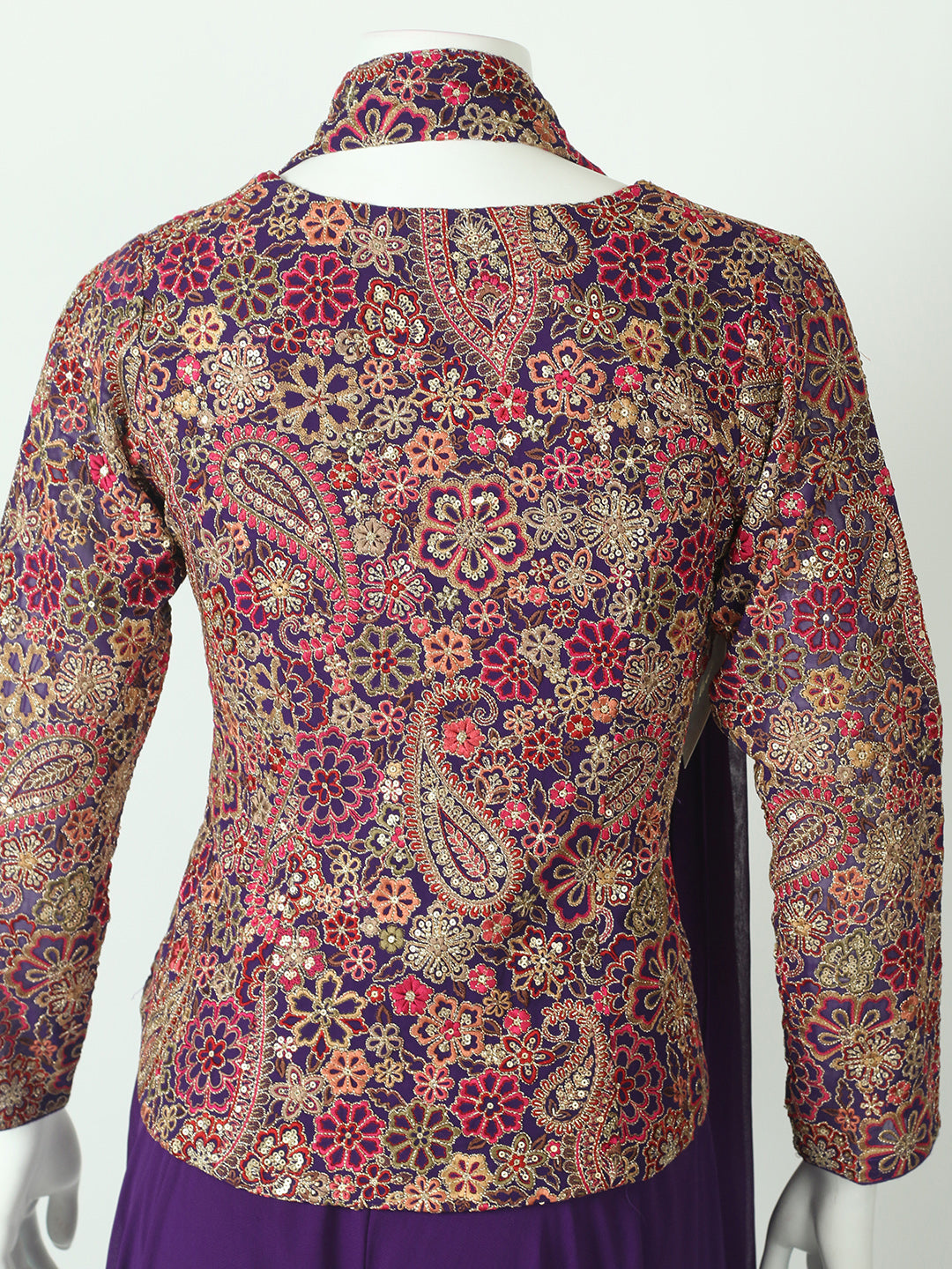 Embroidered Georgette Kurta With Pant &amp; Dupatta