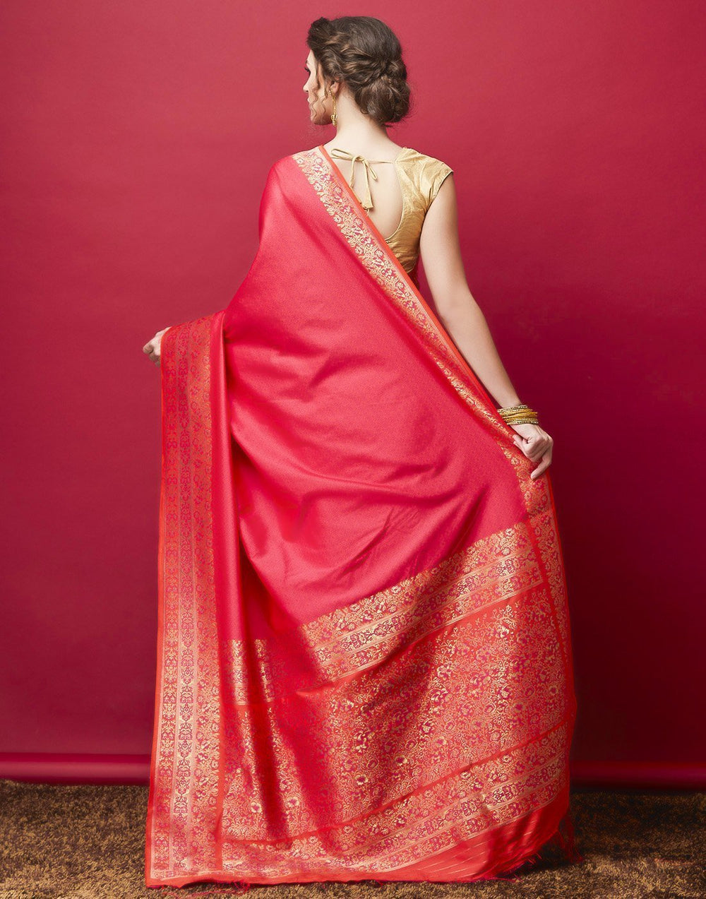 MBZ Meena Bazaar-Rani Banarasi Woven Saree