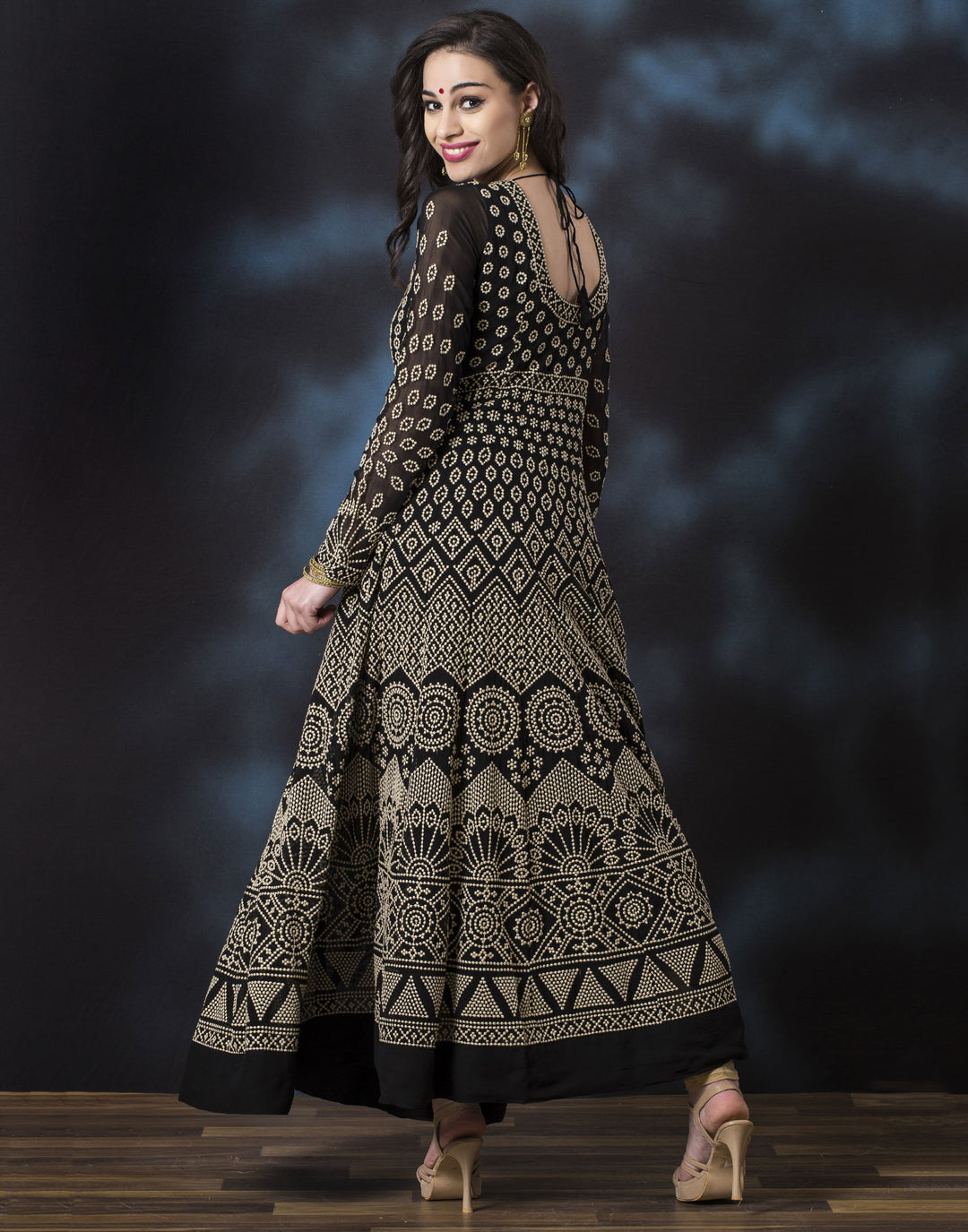 Anarkali Georgette Salwaar Kameez Stitched Suit -1