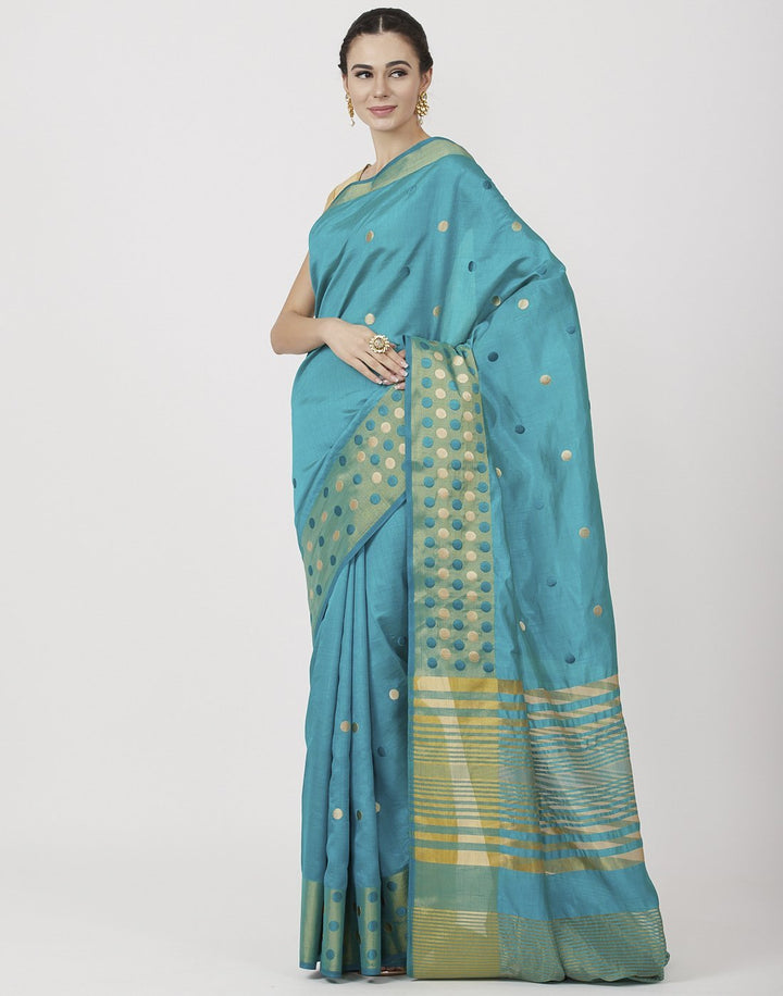 Mustard Art Handloom Woven Saree