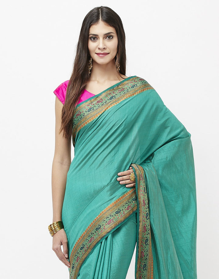 Green Art Handloom Saree