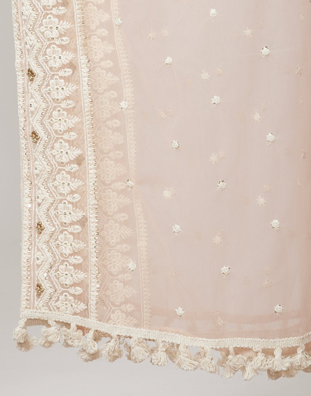 MBZ Meena Bazaar-Pink Net Salwar Kameez