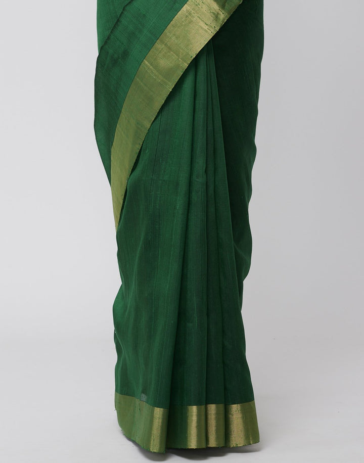 Green Handloom Woven Saree