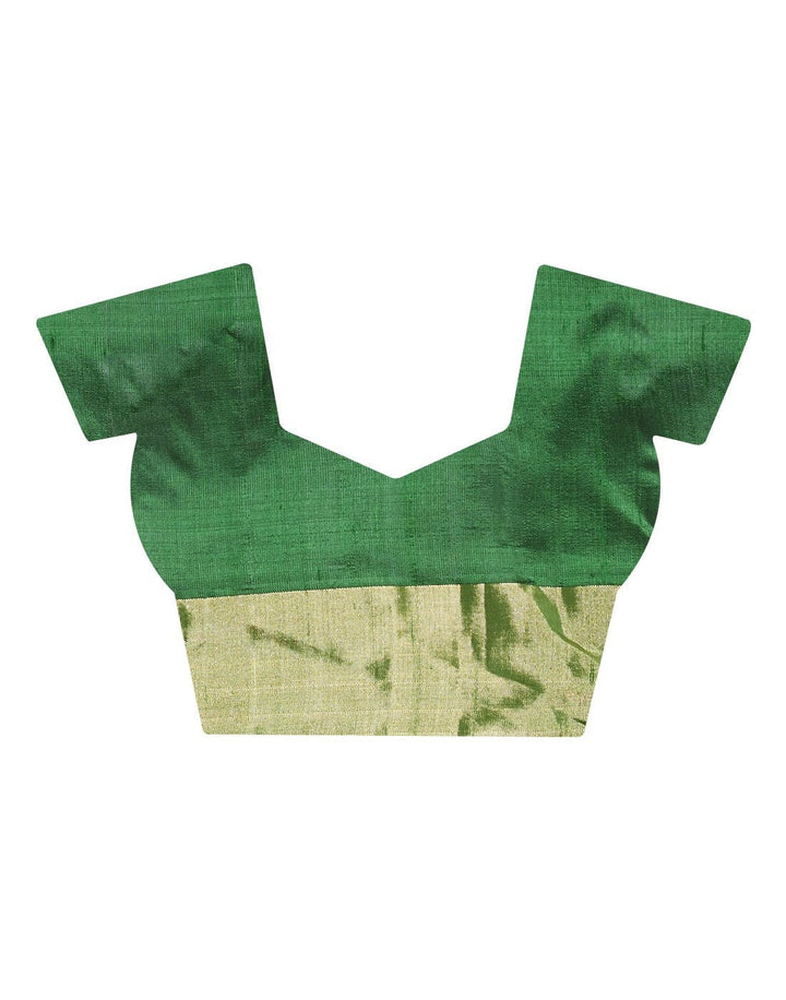 Green Handloom Woven Saree