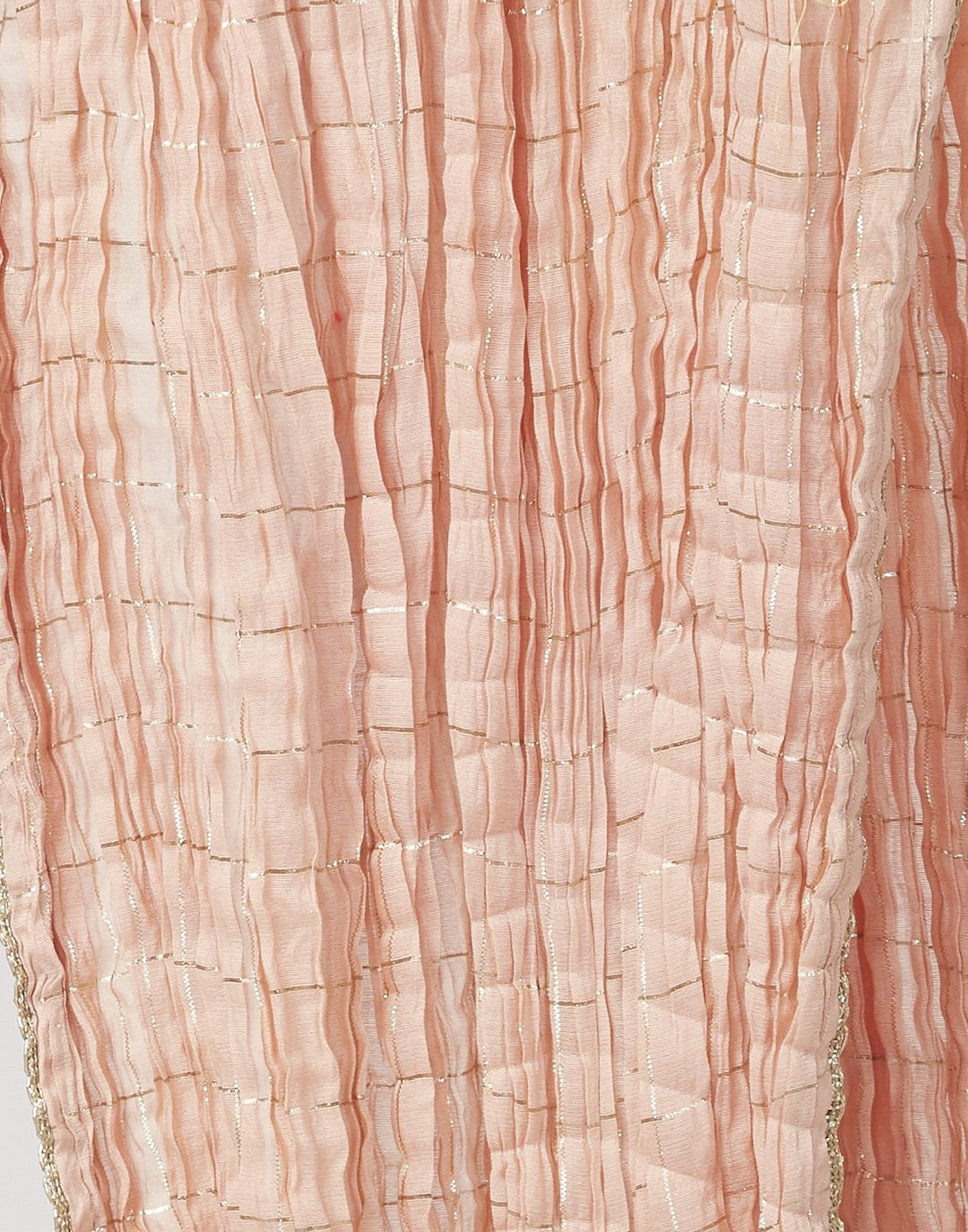MBZ Meena Bazaar-Peach Cotton Chanderi Salwar Kameez