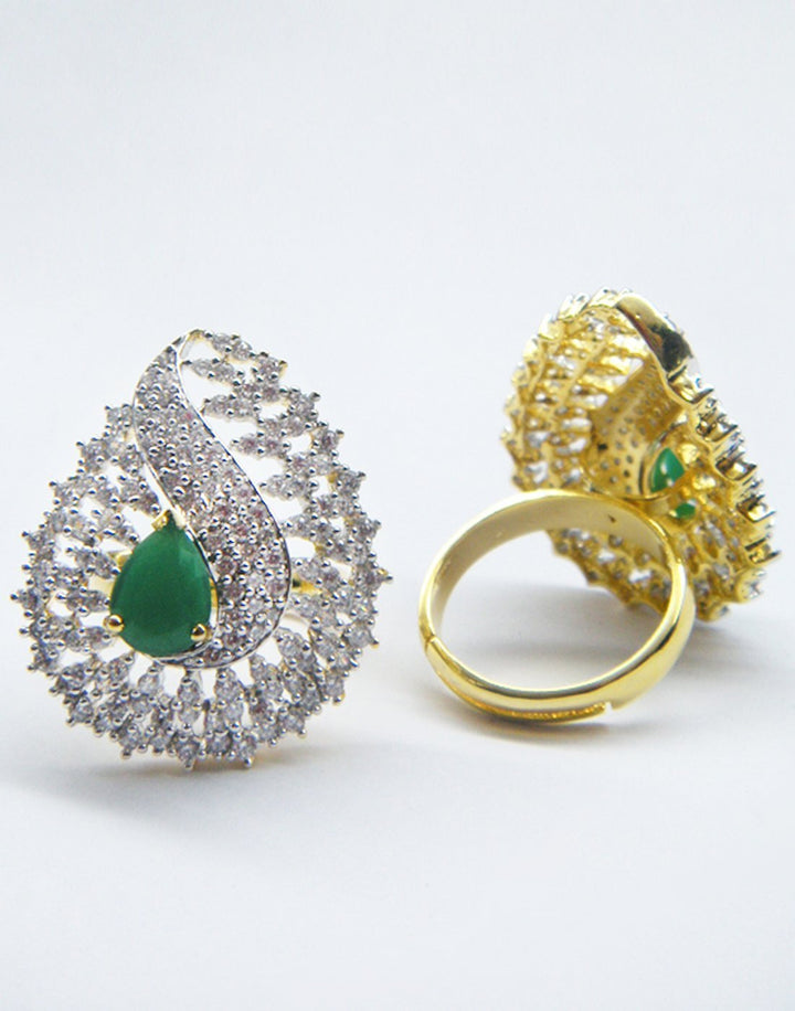 MBZ Meena Bazaar-Beautiful Gold Plated Ring