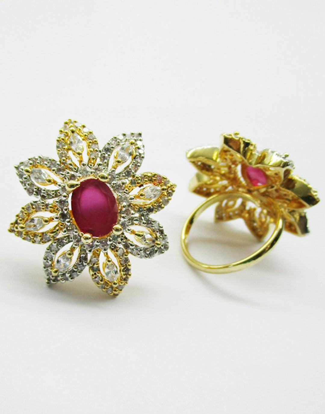 MBZ Meena Bazaar-Beautiful Gold Plated Ring