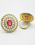 MBZ Meena Bazaar-Beautiful Gold Plated Ring