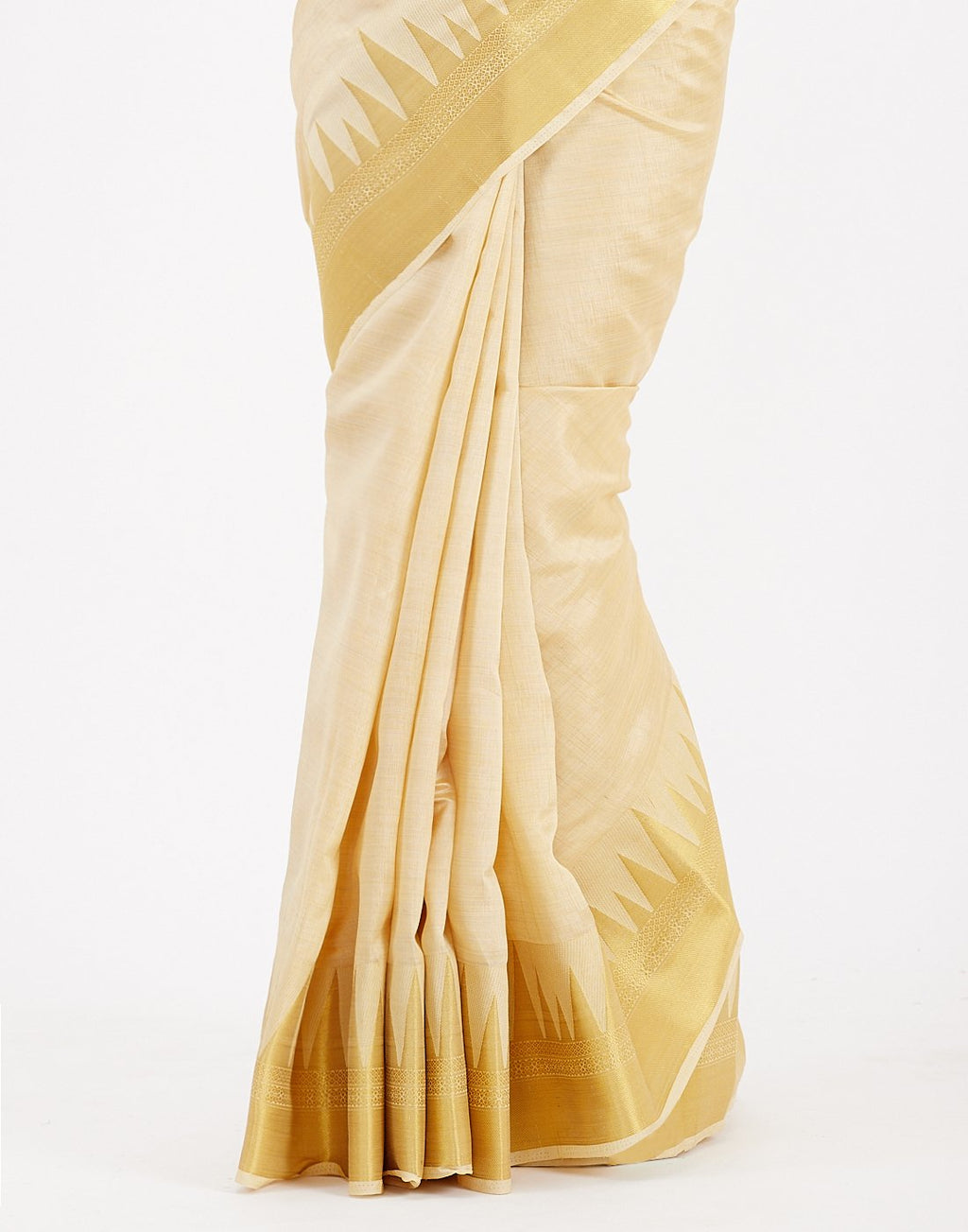 MBZ Meena Bazaar-Beige Art Handloom Saree