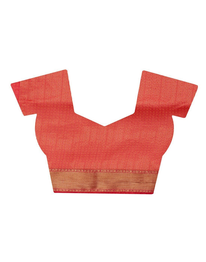 Red Art Handloom Saree