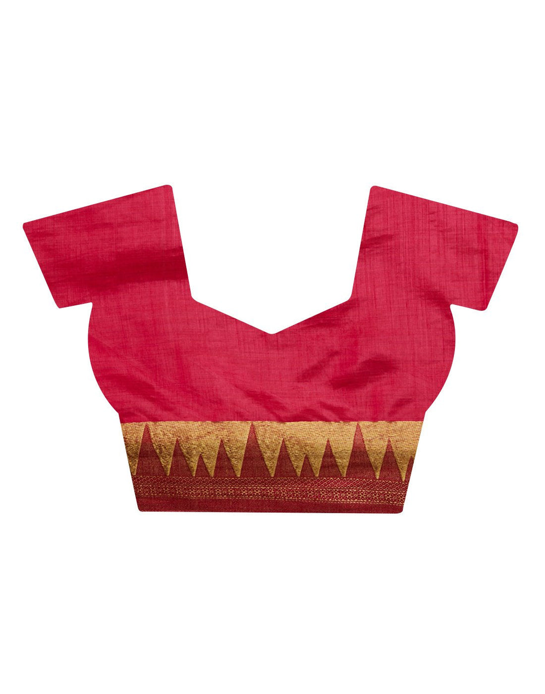 Hot Pink Art Handloom Saree