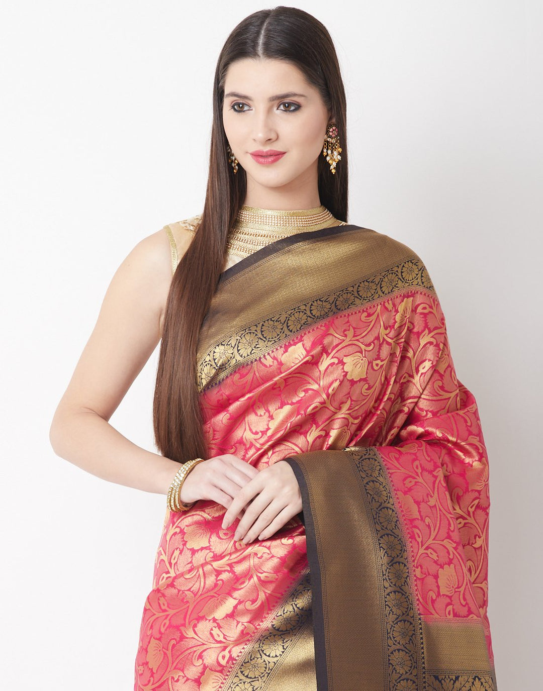 Rani-Navy Art Handloom Saree