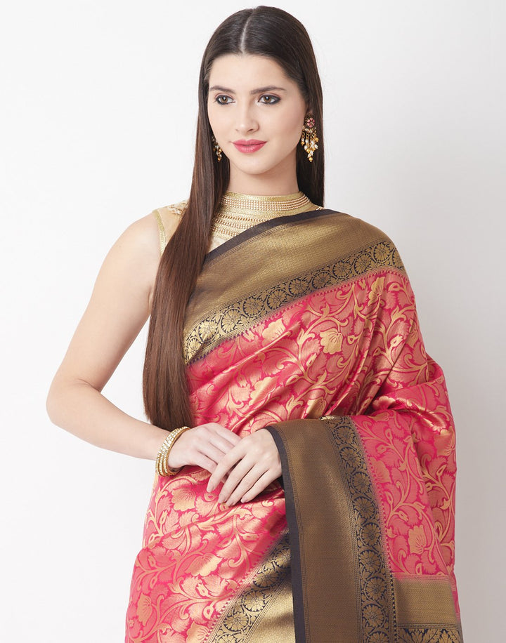 Rani-Navy Art Handloom Saree
