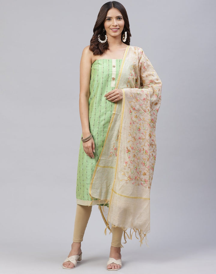 Embroidered Chanderi Suit Piece