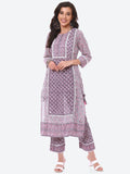 Floral Printed Cotton Kurta With Pant