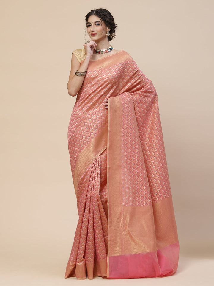 Zari Jaal Cotton Woven Saree