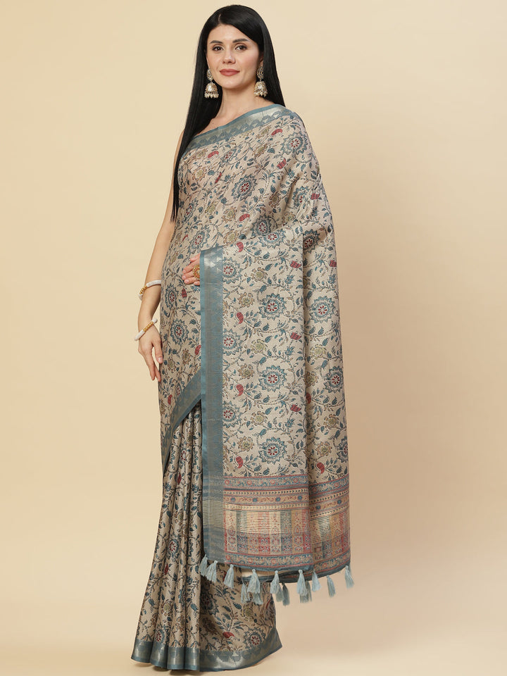 Digital Printed Handloom Saree