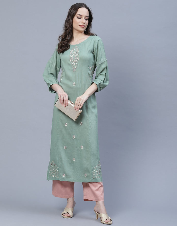 Cotton Embroidered Kurti