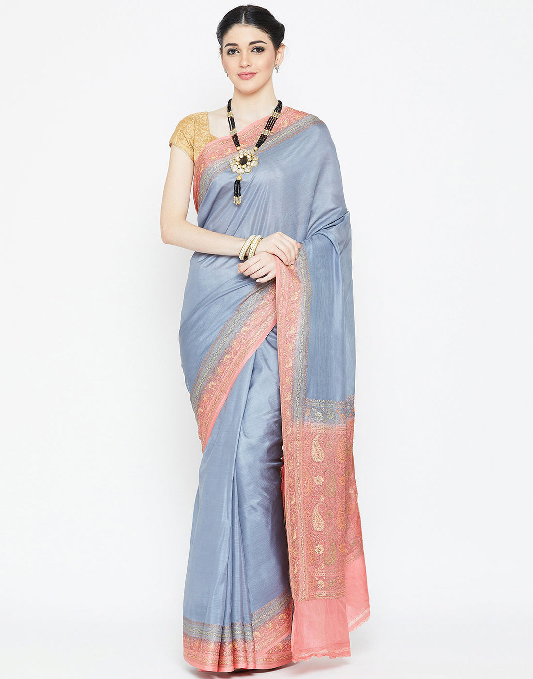 MBZ Meena Bazaar-Woven Tussar Saree