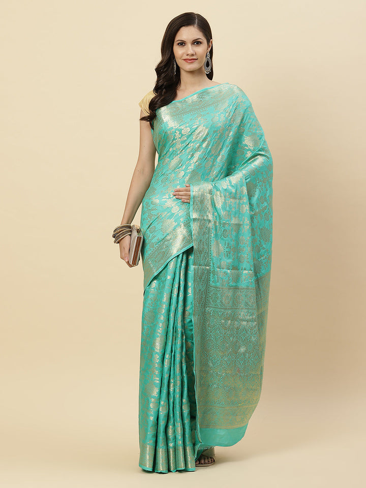 Zari Jaal Art Handloom Woven Saree