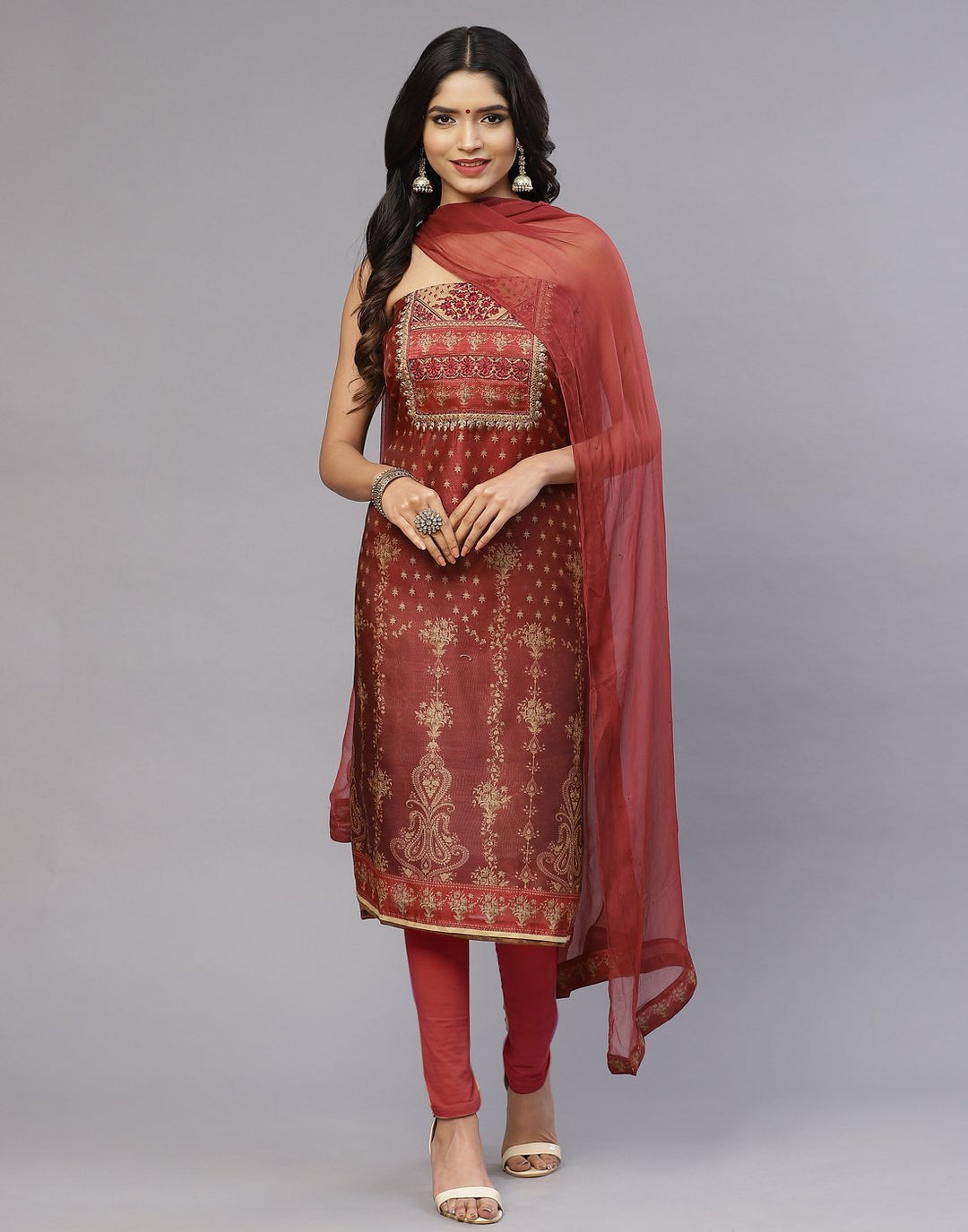 Chanderi Suit Set
