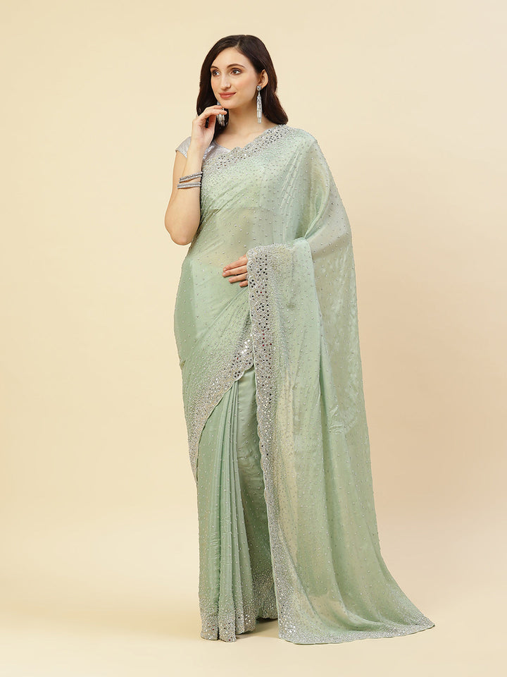 Sequence Crepe Saree