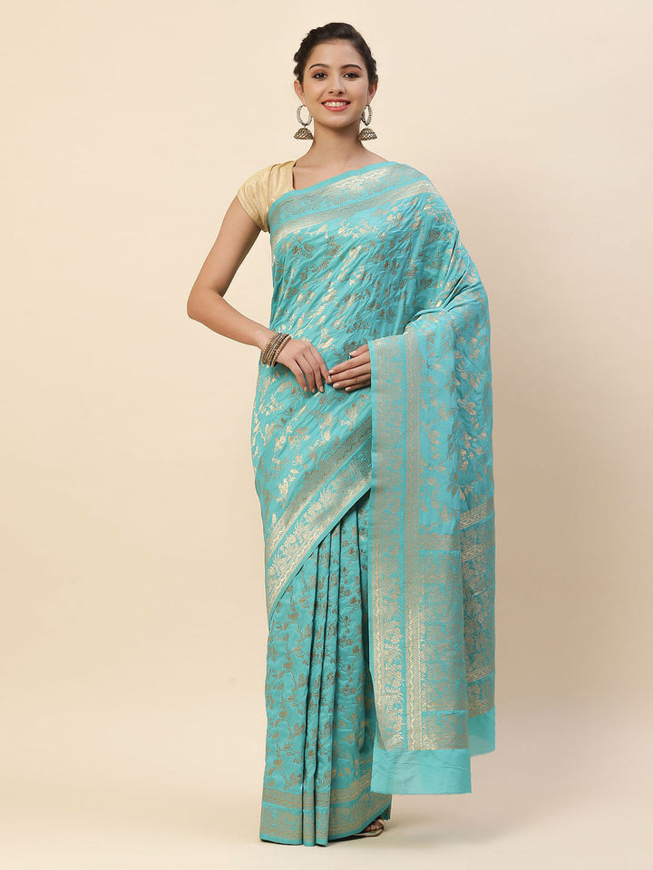Zari Zaal Art Handloom Woven Saree