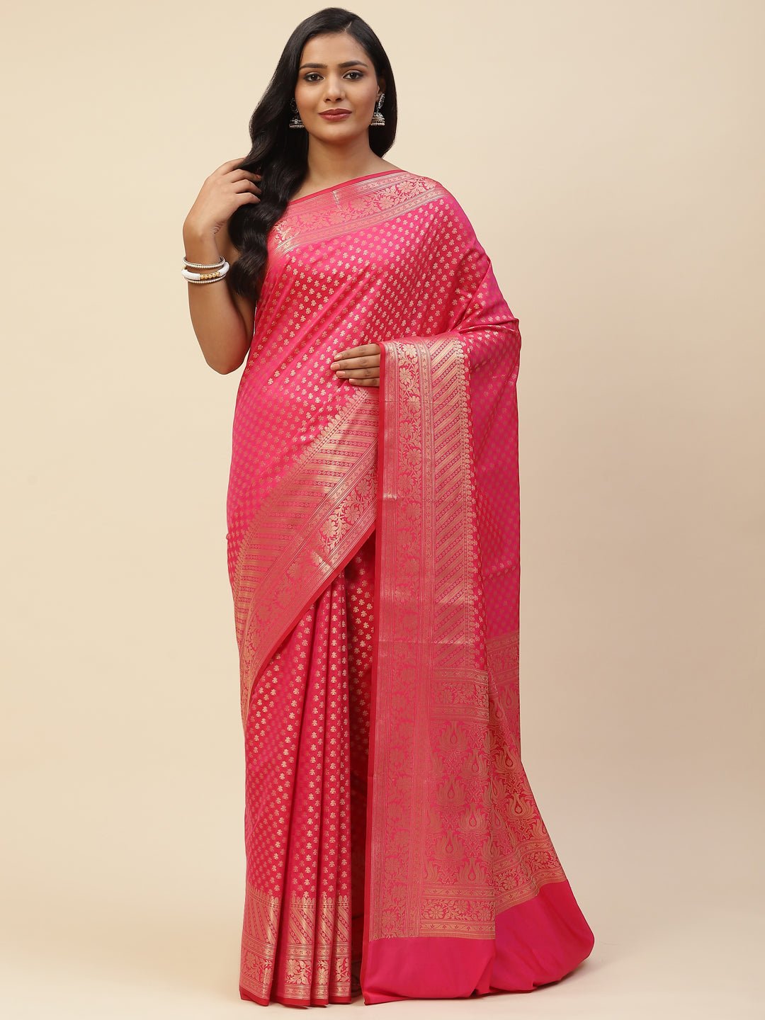 Zari Booti Cotton Woven Saree