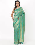 Green Art Handloom Saree