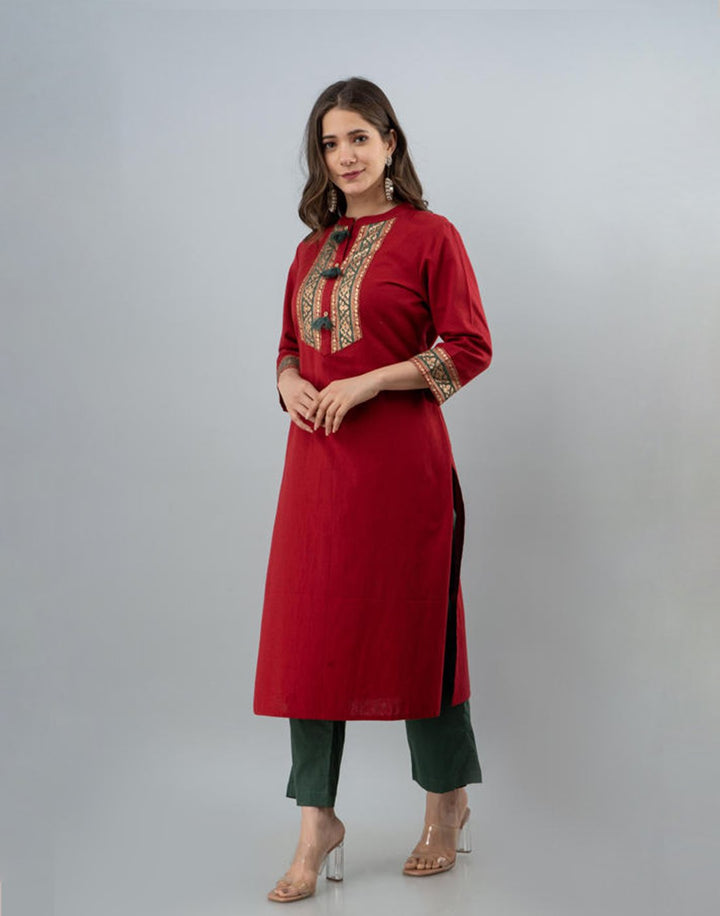 Cotton Kurti with Neck Details