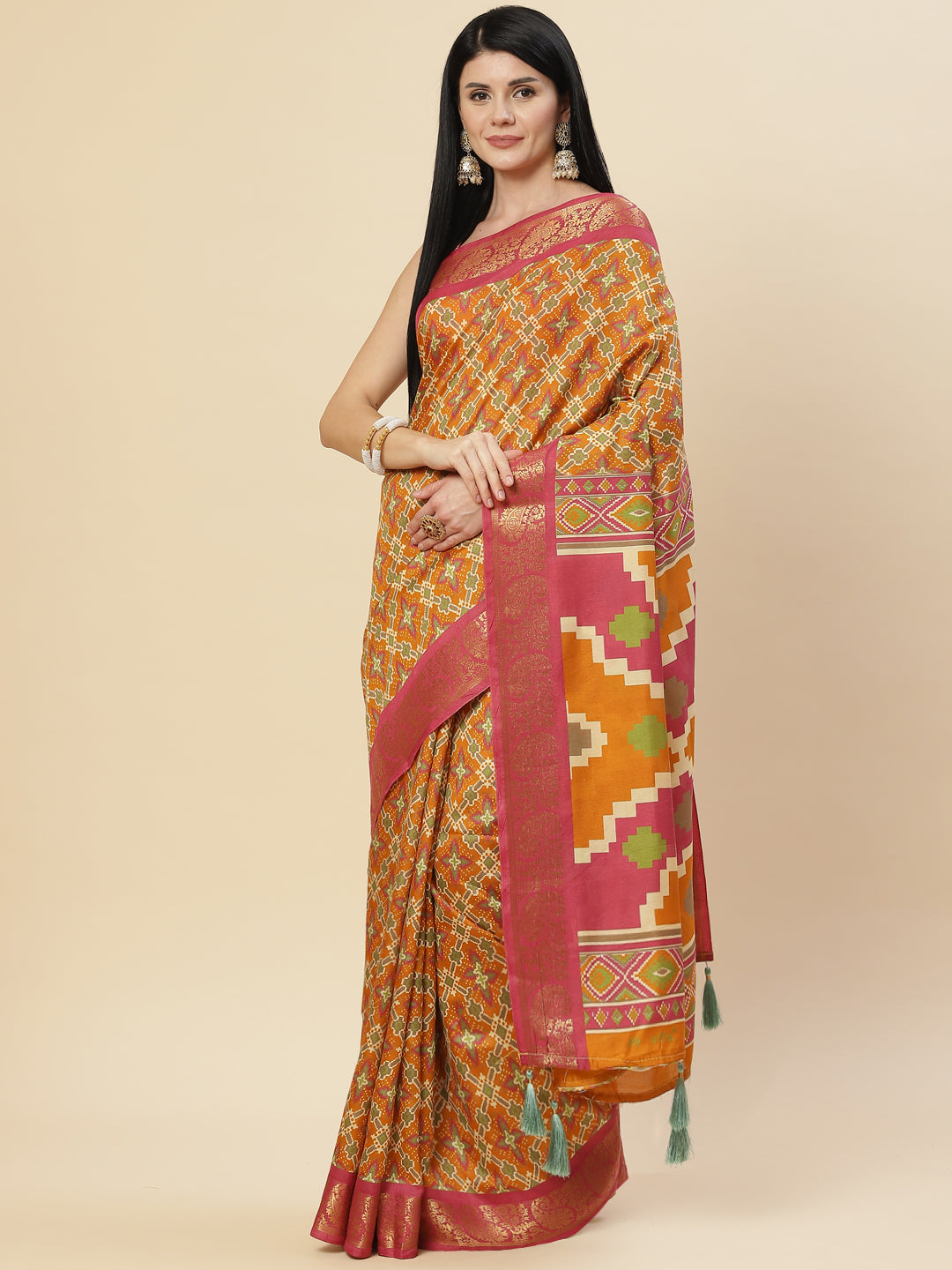 Patola Printed Handloom Saree