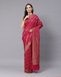 Beautiful Antique Zari Jaal Crepe Saree