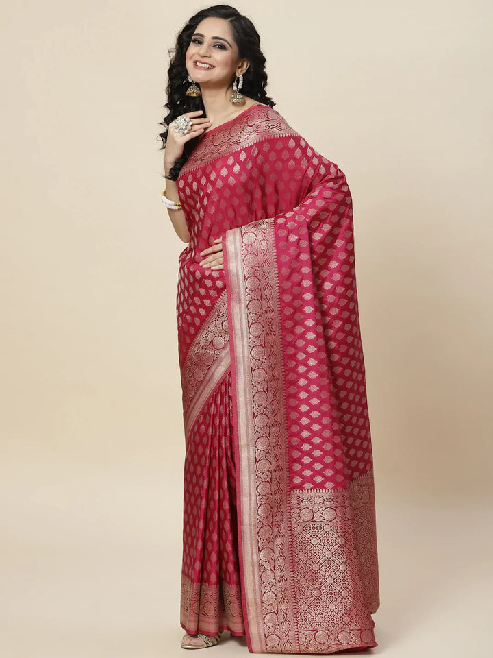 Zari Booti Handloom Woven Saree