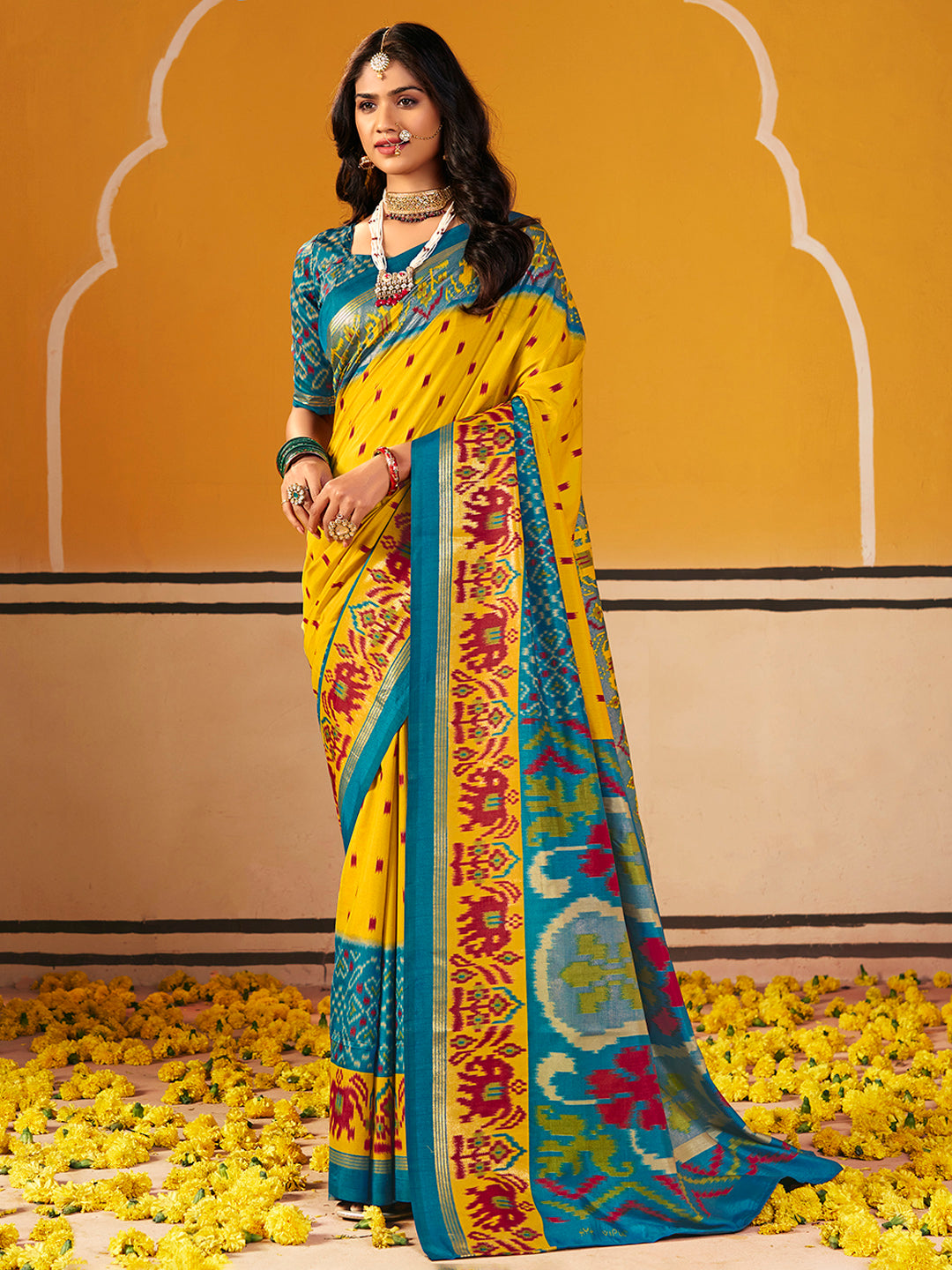 Printed Art Silk Saree