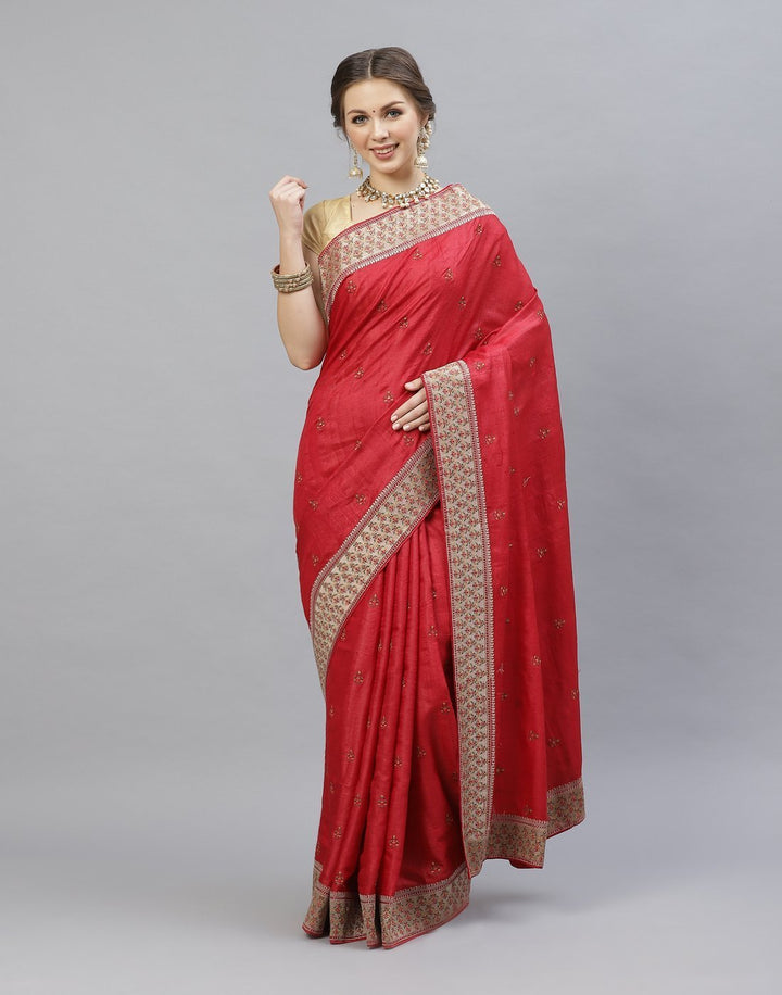 Embroidered Tusssar Saree