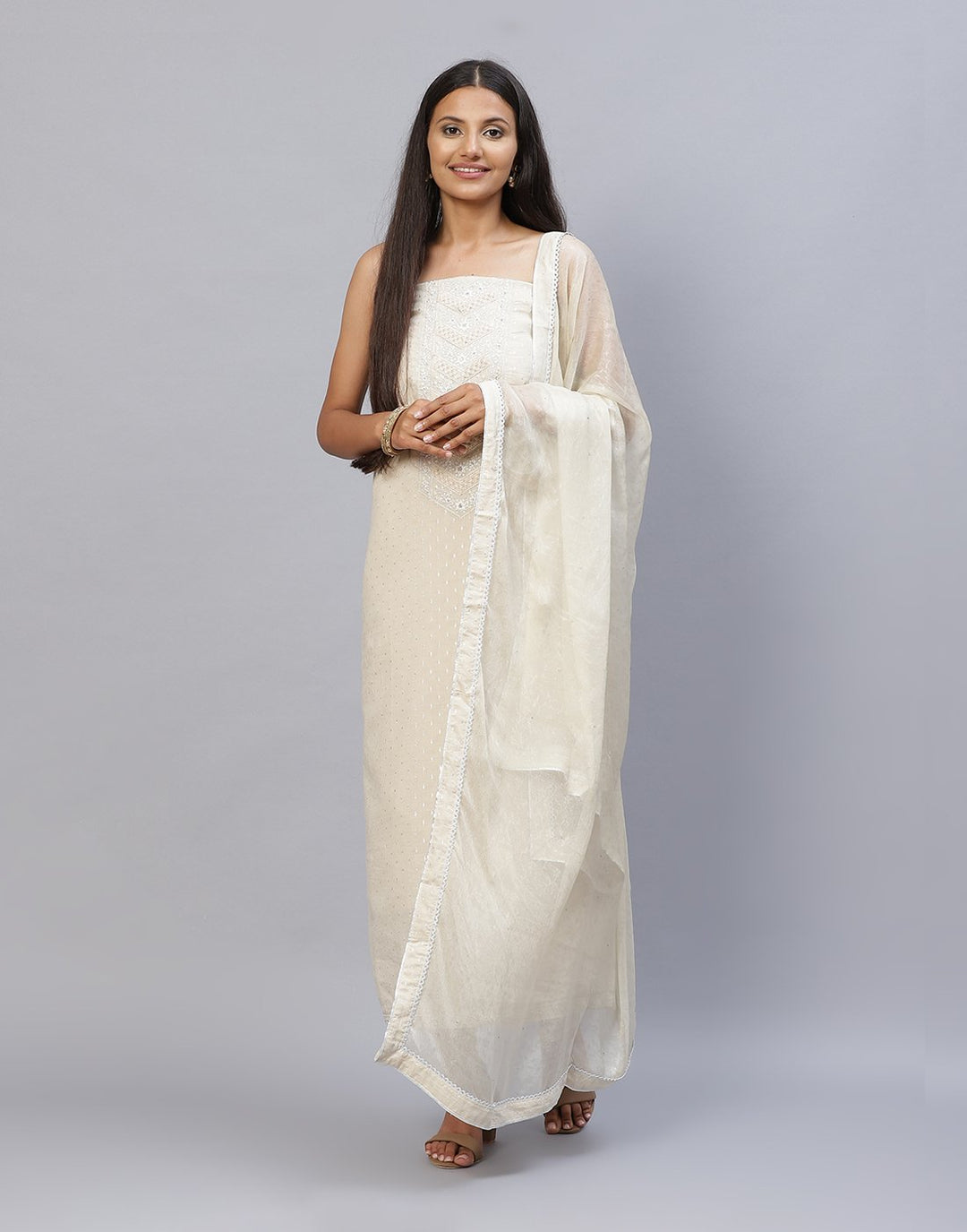 Cotton Embroidered Suit piece