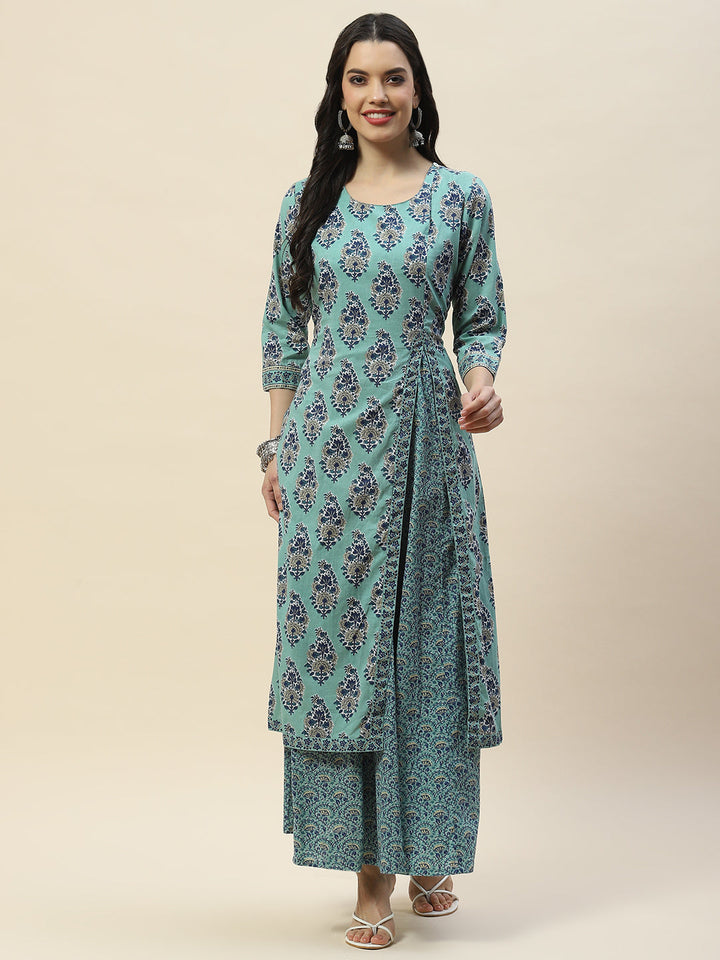 Printed Cotton Double Layer Kurta