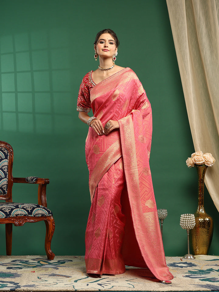 Embroidered Banarasi Saree